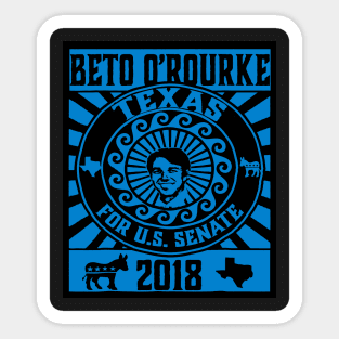 Beto 0_Rourke for US Senate Texas Turn Texas Blue Sticker